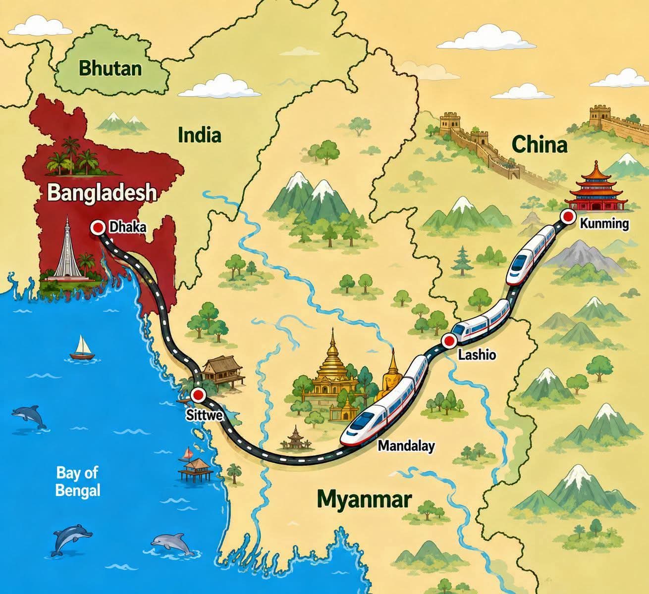 ভূরাজনৈতিক নতুন দিগন্ত: বাংলাদেশ-চীন রেল সংযোগ এবং ভারতের পরিবর্তিত সমীকরণ