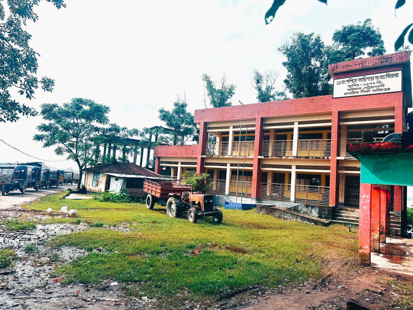 নদীভাঙ্গনের কবলে বিলুপ্ত প্রায় বাউফলের তিনটি প্রাথমিক বিদ্যালয়।