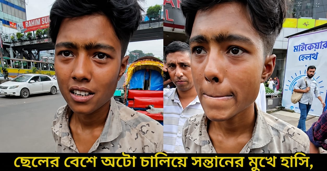 নিজ সন্তানের জন্য পুরুষের ছদ্মবেশে অটোরিকশা চালক এক মায়ের করুন কাহিনি।