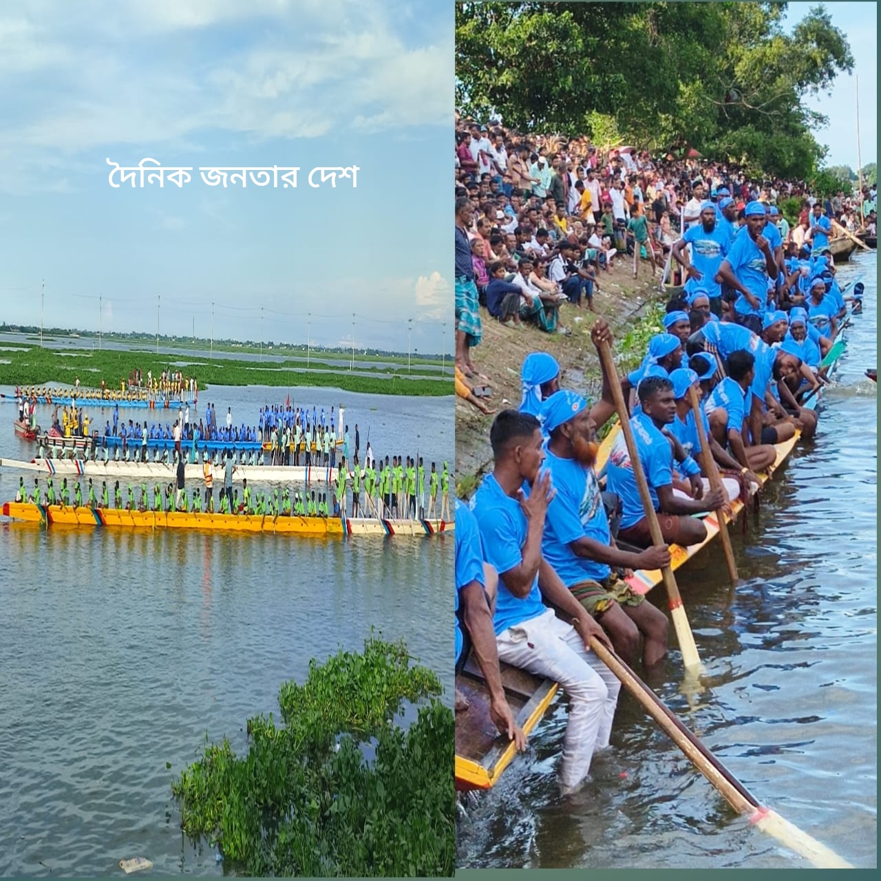 ব্রাহ্মণবাড়িয়ায় তিতাস নদীতে নৌকাবাইচ, দুই পাড়ে হাজারো মানুষের ঢল!
