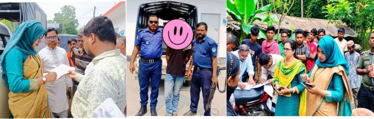 কালীগঞ্জে মাদকাসক্তকে জেল, বাল্যবিবাহ বন্ধে ইউএনও কর্তৃক কনের বাবাকে জরিমানা!
